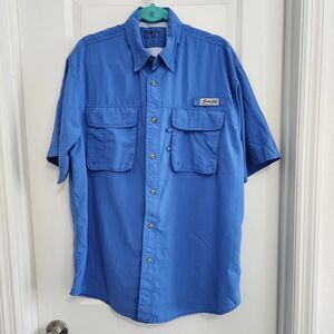 Bimini Bay Outfitters Limited Mens L Vented Back Button Up Fishing/Hiking Shirt